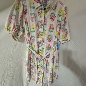 Draper James RSVP Floral Collared Dress